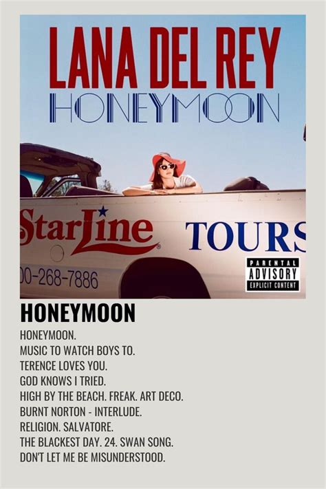 Lana del Rey - Honeymoon em 2023 | Pôster de música, Capas de álbuns ...