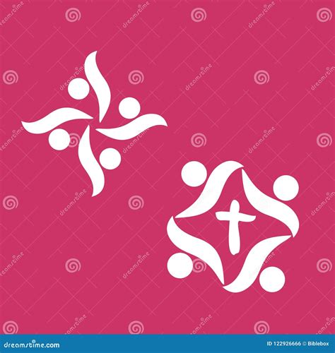 Church Logo. People United by Faith in God Stock Vector - Illustration ...