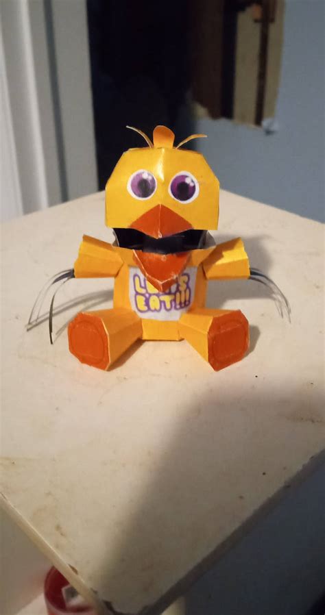 Withered Chica Plush Papercraft Built by VincintAfton on DeviantArt