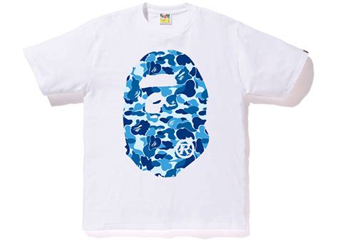 BAPE ABC Big Ape Head Tee White/Blue - SS18