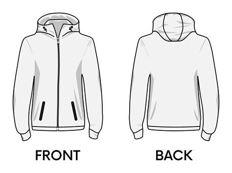 Transparent Hoodie Template Png