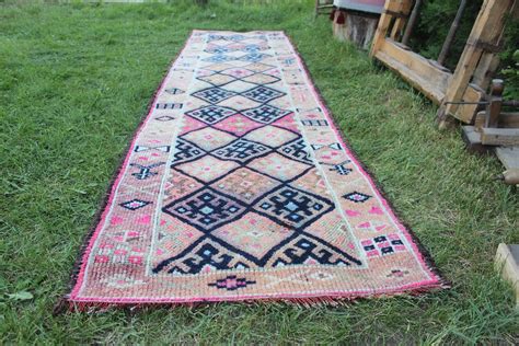 Turkish Runner Rug Vintage Turkish Handmade Decorative | Etsy