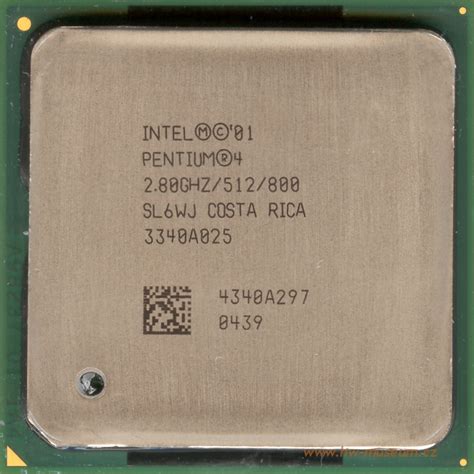 Intel Pentium 4 2.8 GHz Northwood (HT) - Hardware museum