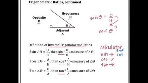 How To Find An Angle Using Inverse Trig : A right triangle is a ...