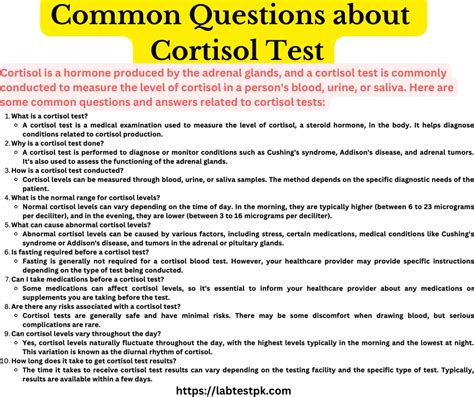 Cortisol Test