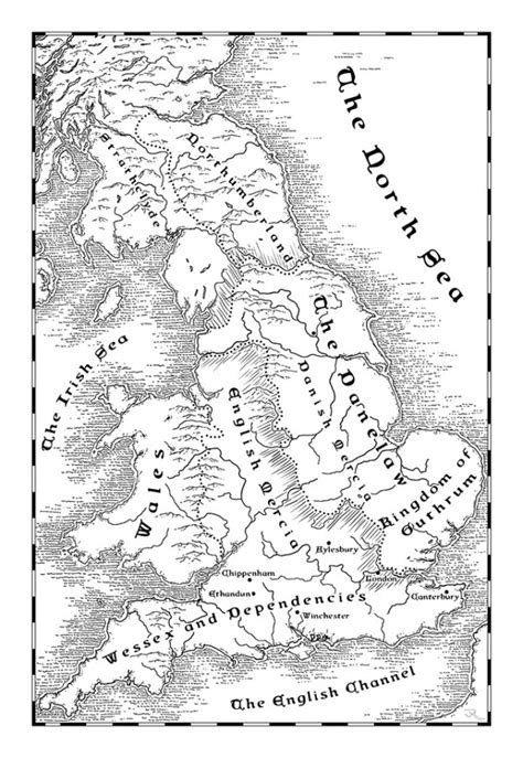 A map of Danelaw Britain - Fantastic Maps