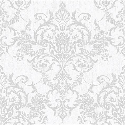 Silver Damask Wallpaper at Lowes.com