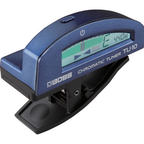 BOSS TU-10 Clip-On Chromatic Tuner (Blue) TU-10-BU B&H Photo