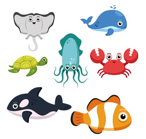 Water Animals Vector Art, Icons, and Graphics for Free Download