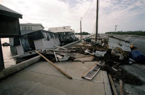 Florida Memory - Close-up view of Hurricane Georges damage to ...