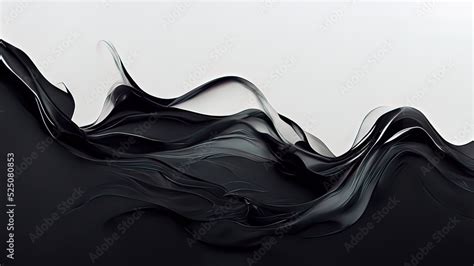 Black and white abstract paint brush wallpaper. 4k background with ...