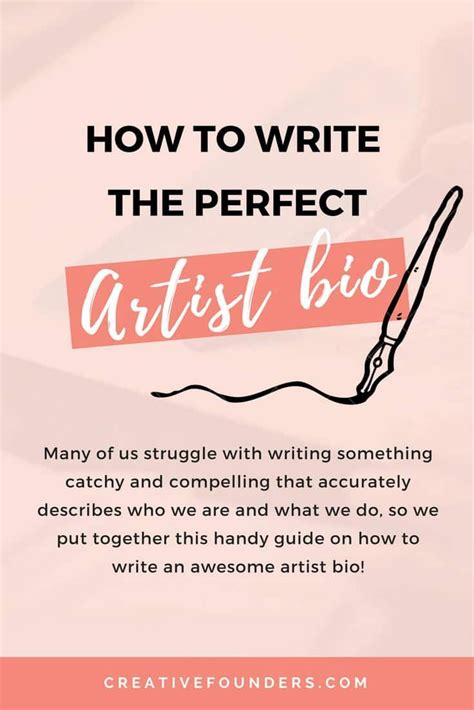 How To Write An Artist Bio Template – Dunya led