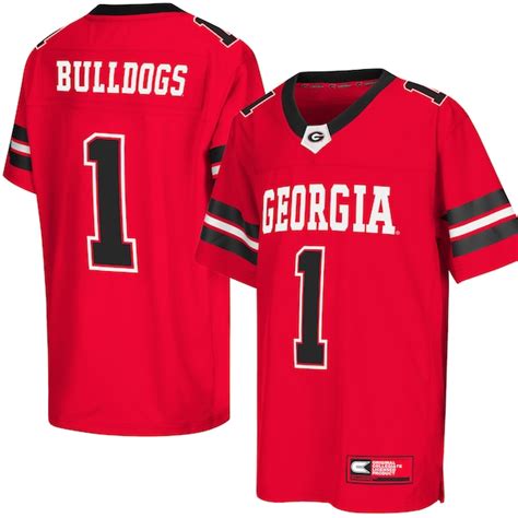 CFS - Youth Colosseum Red Georgia Bulldogs Football Jersey