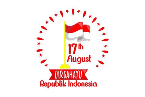 Flag Illustration for Indonesia Day Graphic by afidraw1 · Creative Fabrica