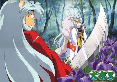 InuYasha and Sesshomaru about to battle - InuYasha Official Artwork ...