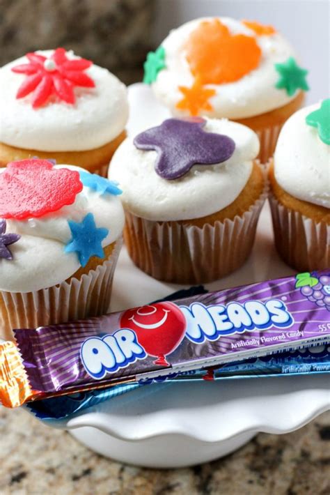 Airheads Candy Cupcakes - All Things Mamma