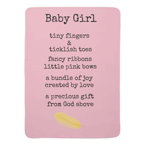 baby girl stroller blanket | Zazzle.com Newborn Baby Girl Quotes ...