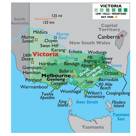 Map Of Victoria Regions