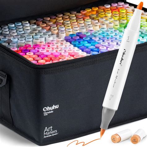 Ohuhu Alcohol Markers, 120-color Marker Set For Artists, Oahu Series ...