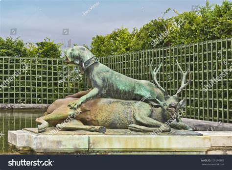 Sculpture In The Garden Of The Versailles Palace. The Palace Versailles ...