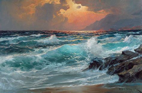 Seascape paintings, Seascapes paintings, Ocean painting