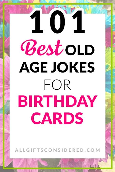 101 Best Old Age Jokes for Birthday Cards » All Gifts Considered