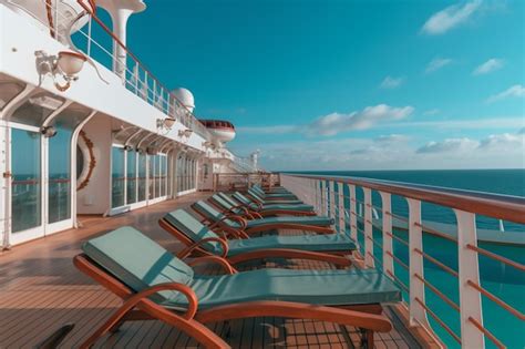 Premium AI Image | A deck on the carnival magic cruise ship