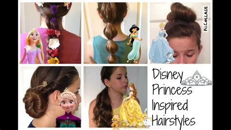 Disney Princess Inspired Hairstyles - YouTube