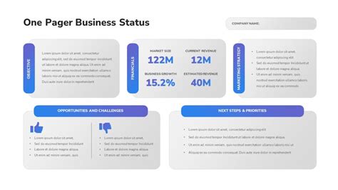 Business One Pager Examples and PPT Templates - SlideBazaar