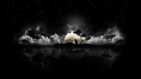 Beautiful Dark Nature Black Clouds Sky Background Black, HD wallpaper ...