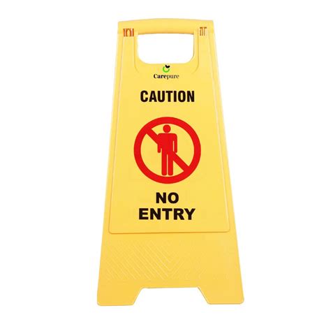 Buy Carepure No Entry Sign Board, yellow caution sign board ...