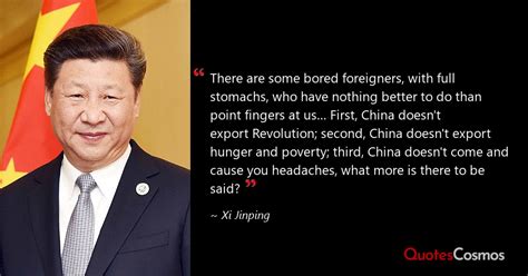 “There are some bored foreigners, with…” Xi Jinping Quote