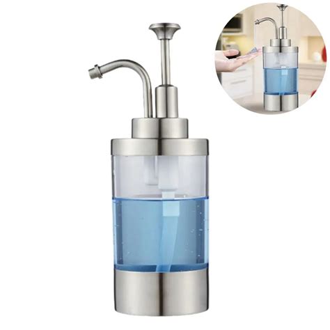 Stainless Steel Kitchen Sink Countertop Soap Dispenser Built in Hand ...