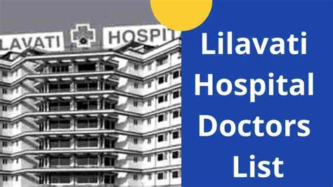 Lilavati Hospital Doctors List | Lilavati Hospital Contact, Address