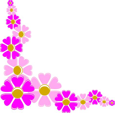 Flower Corner Borders - ClipArt Best