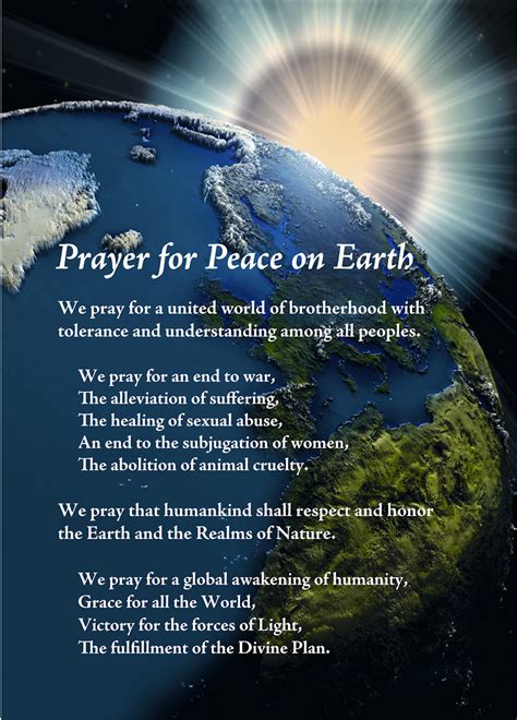 Prayer for Peace on Earth