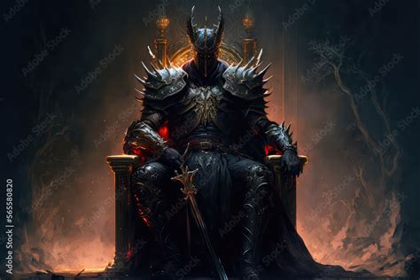 The Dark Lord sits on the throne, the black knight is the king, dark ...