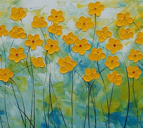 Wall Art, Flower Painting, Abstract Painting, Abstract Art, Canvas Art ...