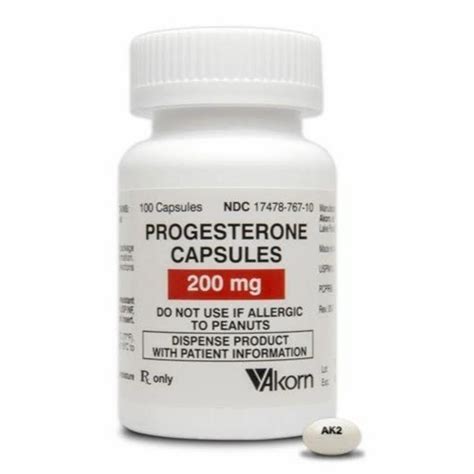 Progesterone Capsules 200 mg, Packaging Size: 100 Capsule in 1 Bottle ...