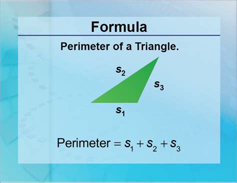 Formulas--Perimeter of a Triangle | Media4Math