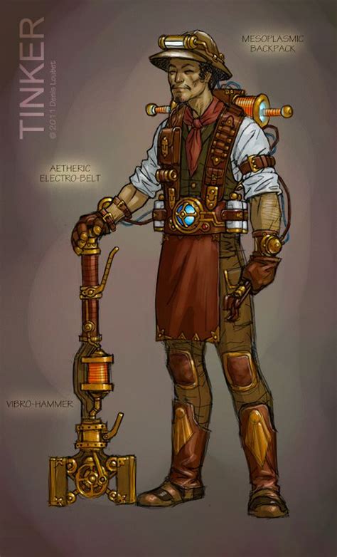 Early Shroud of the Avatar character concept for the Tinker. Very ...