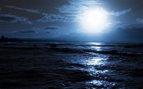 🔥 [40+] Moon Over Ocean Wallpapers | WallpaperSafari