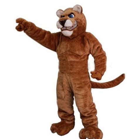 Power Leopard Panther Cat Cougar Mascot Costume