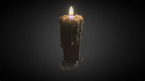 Melted Wax Candle - Buy Royalty Free 3D model by Flowbit (@pixbox ...