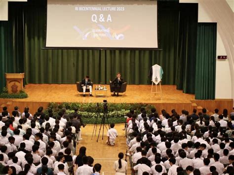 Students quiz Chan Chun Sing, who urges RI to help 'bring out the best ...