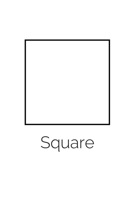 Free Printable Square Shape