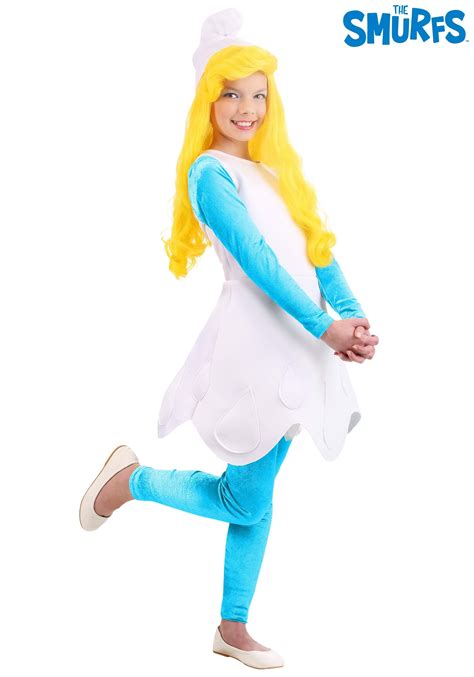 Girls The Smurfs Smurfette Costume