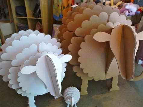 Come in and see our new cardboard animals! The sheep make great storage ...