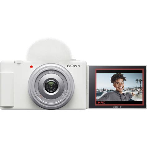 Sony ZV-1F Vlogging Camera (White) ZV1F/W B&H Photo Video