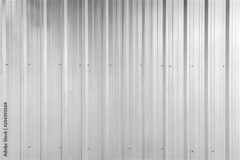 Full frame background of shiny corrugated galvanized metal wall texture ...